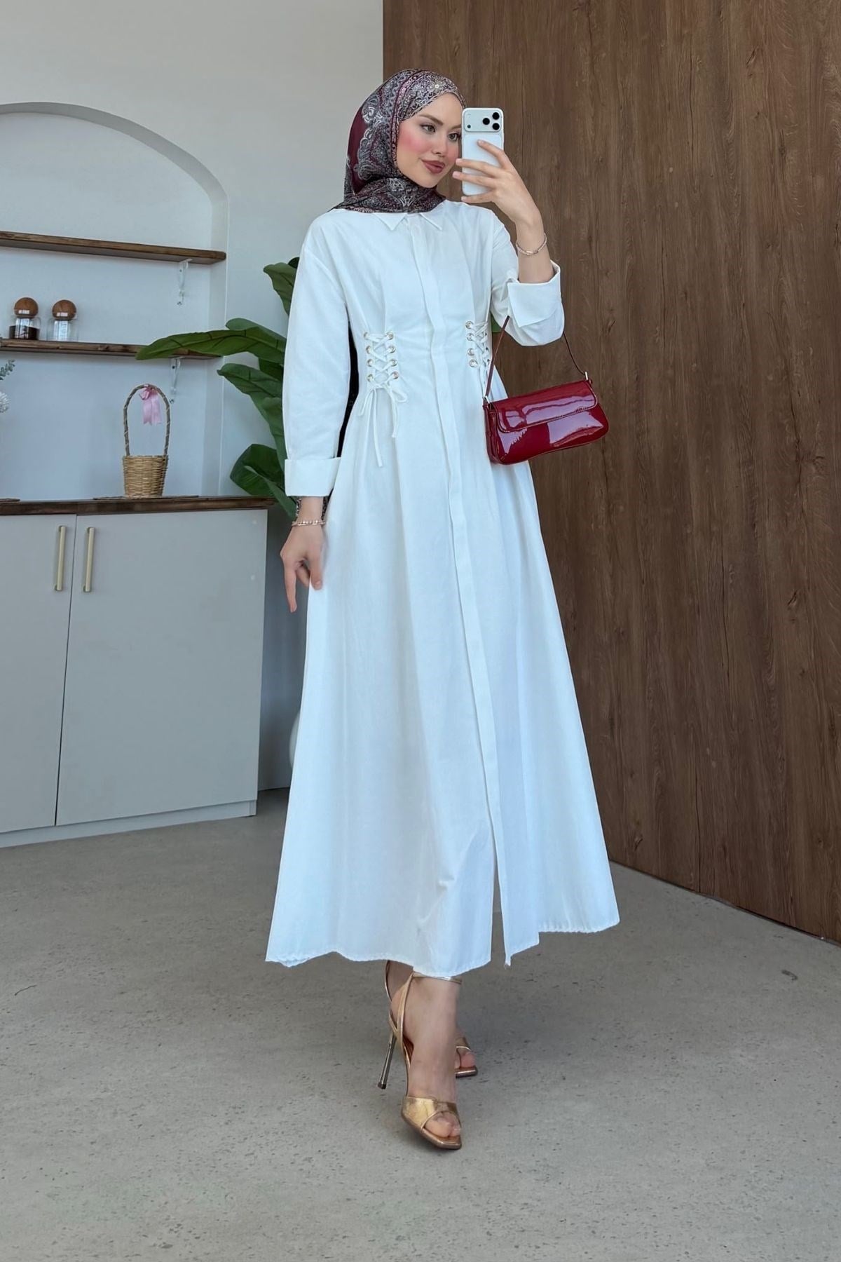 Estella Kuşgözlü Elbise Beyaz, Fiyatları 