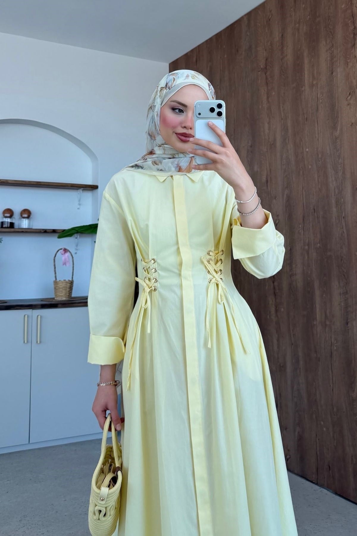 Estella Kuşgözlü Elbise Sarı, Fiyatları 