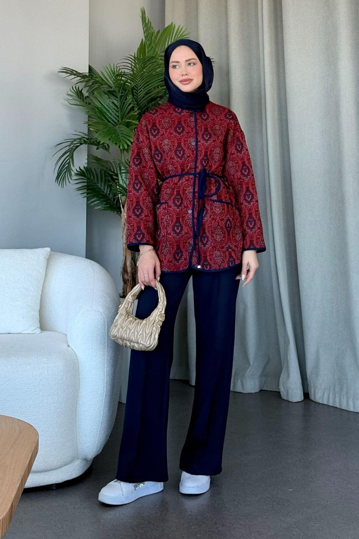 Etnik Biyeli Ceket Bordo, Fiyatları 