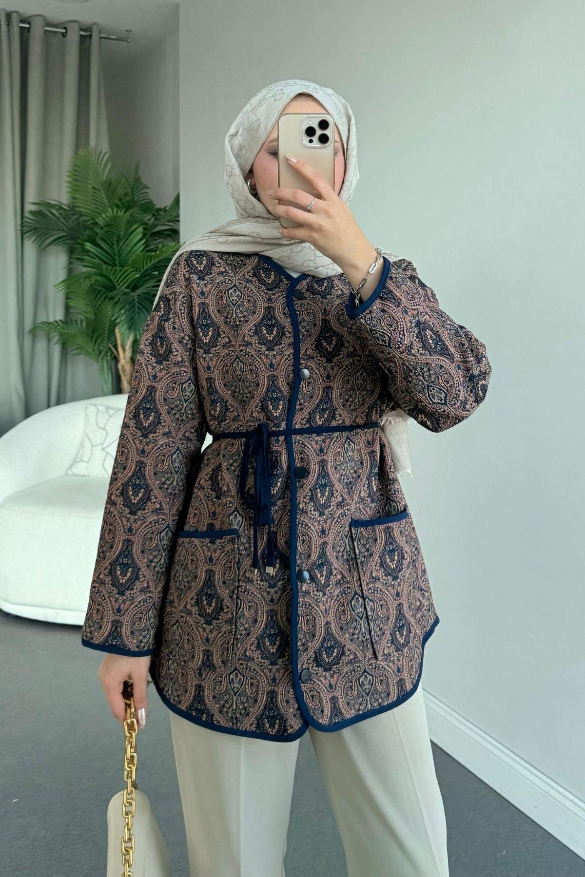 Etnik Biyeli Ceket Lacivert, Fiyatları 