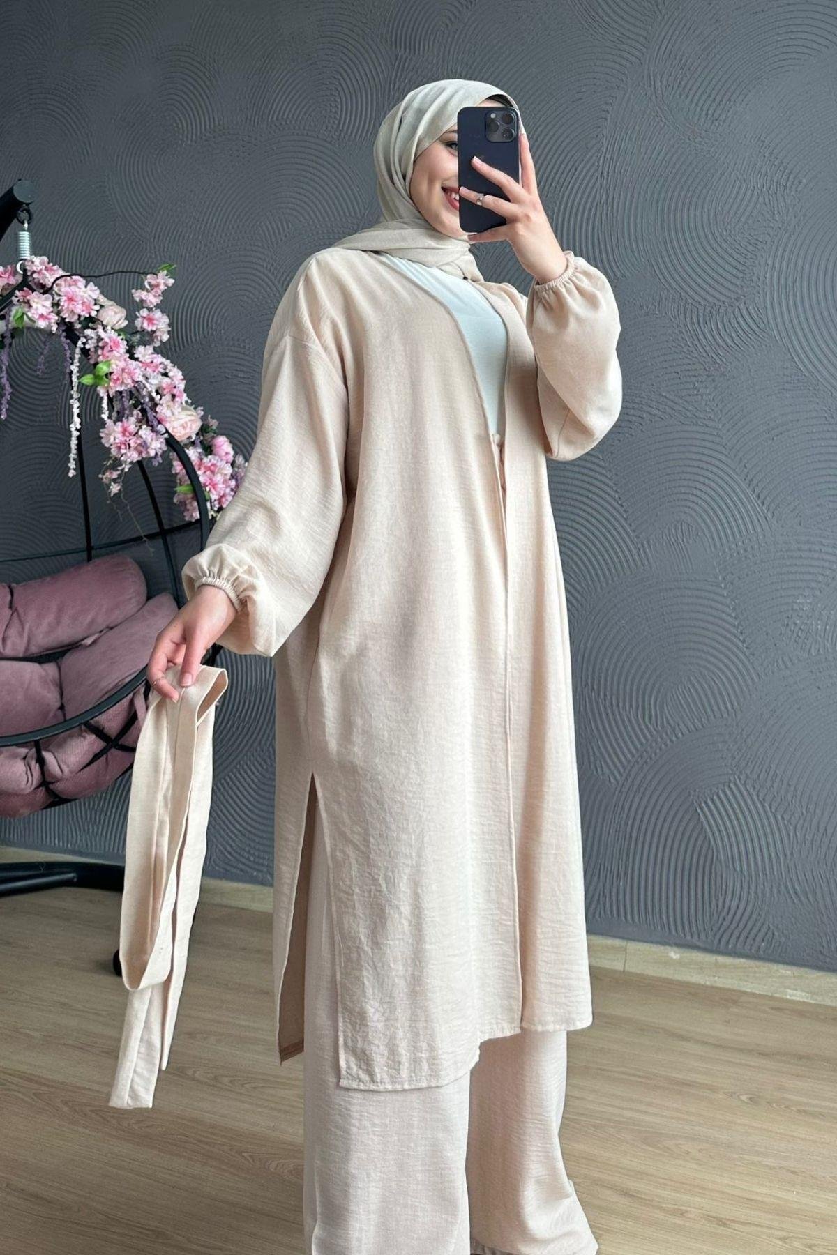 Eva Kimono Takım Bej, Fiyatları 