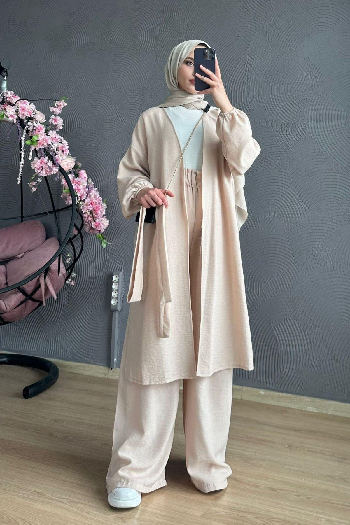 Eva Kimono Takım Bej, Fiyatları 