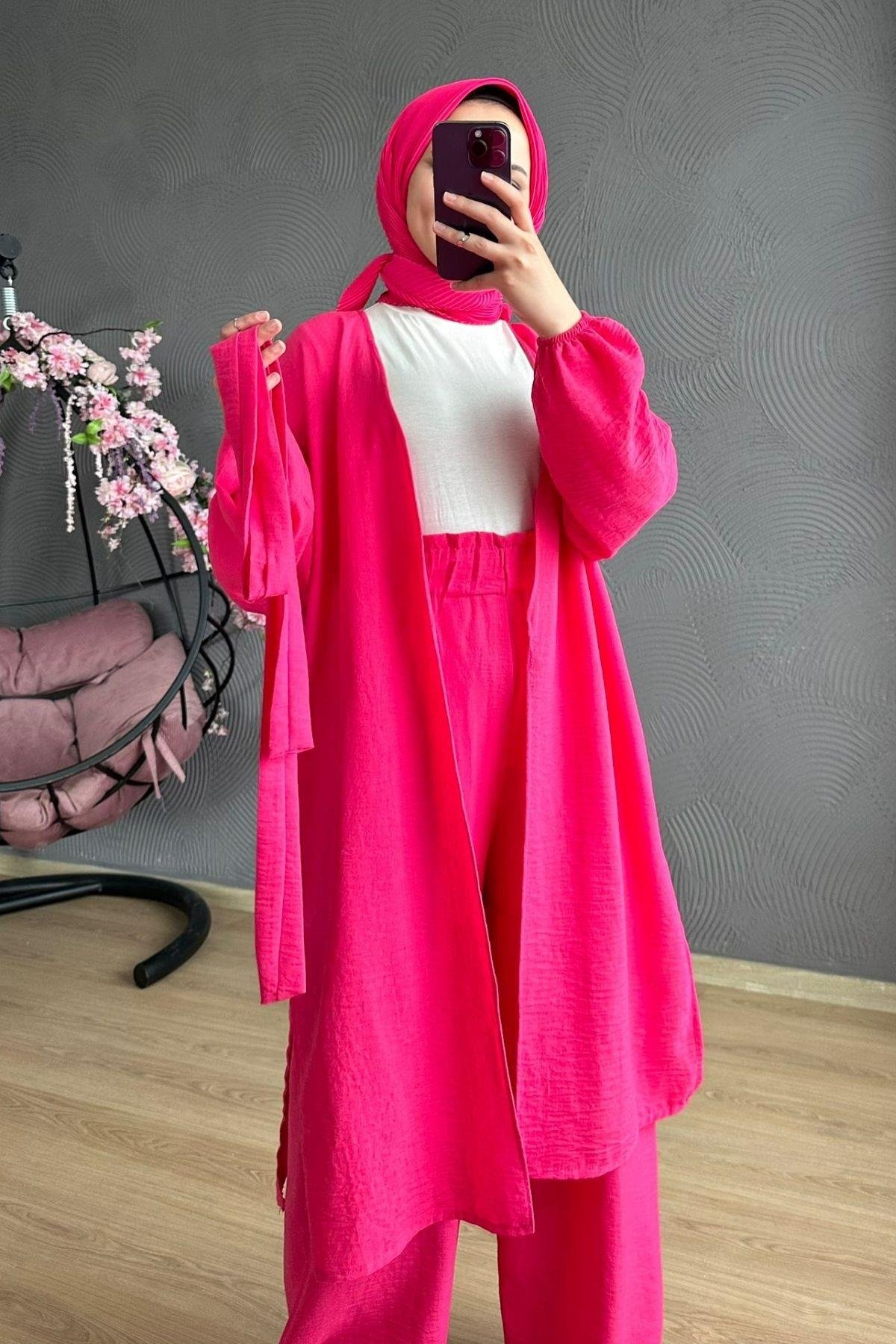 Eva Kimono Takım Fuşya, Fiyatları 