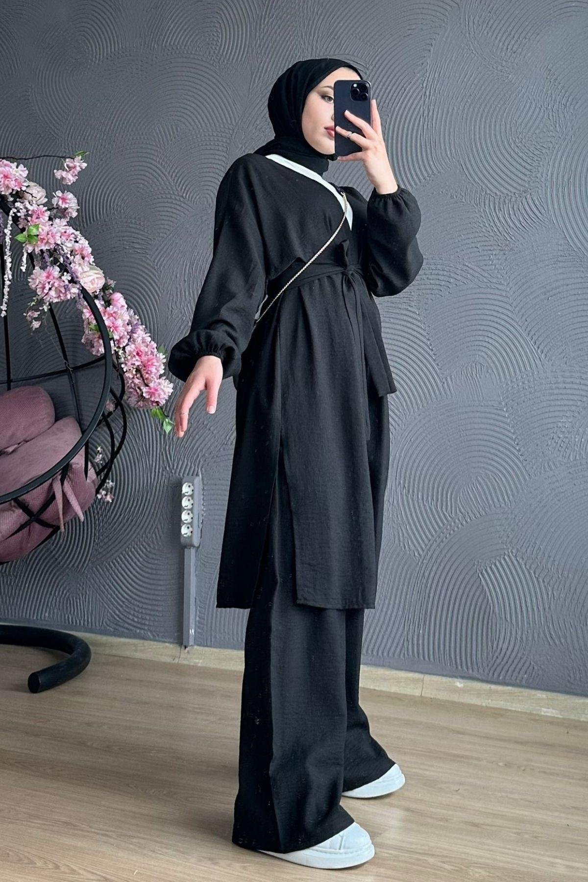 Eva Kimono Takım Siyah, Fiyatları 