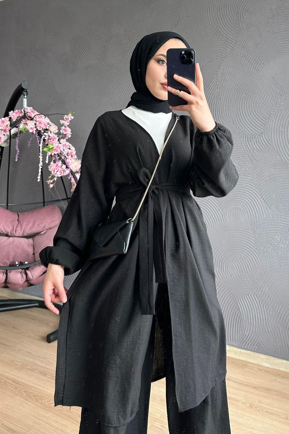 Eva Kimono Takım Siyah, Fiyatları 