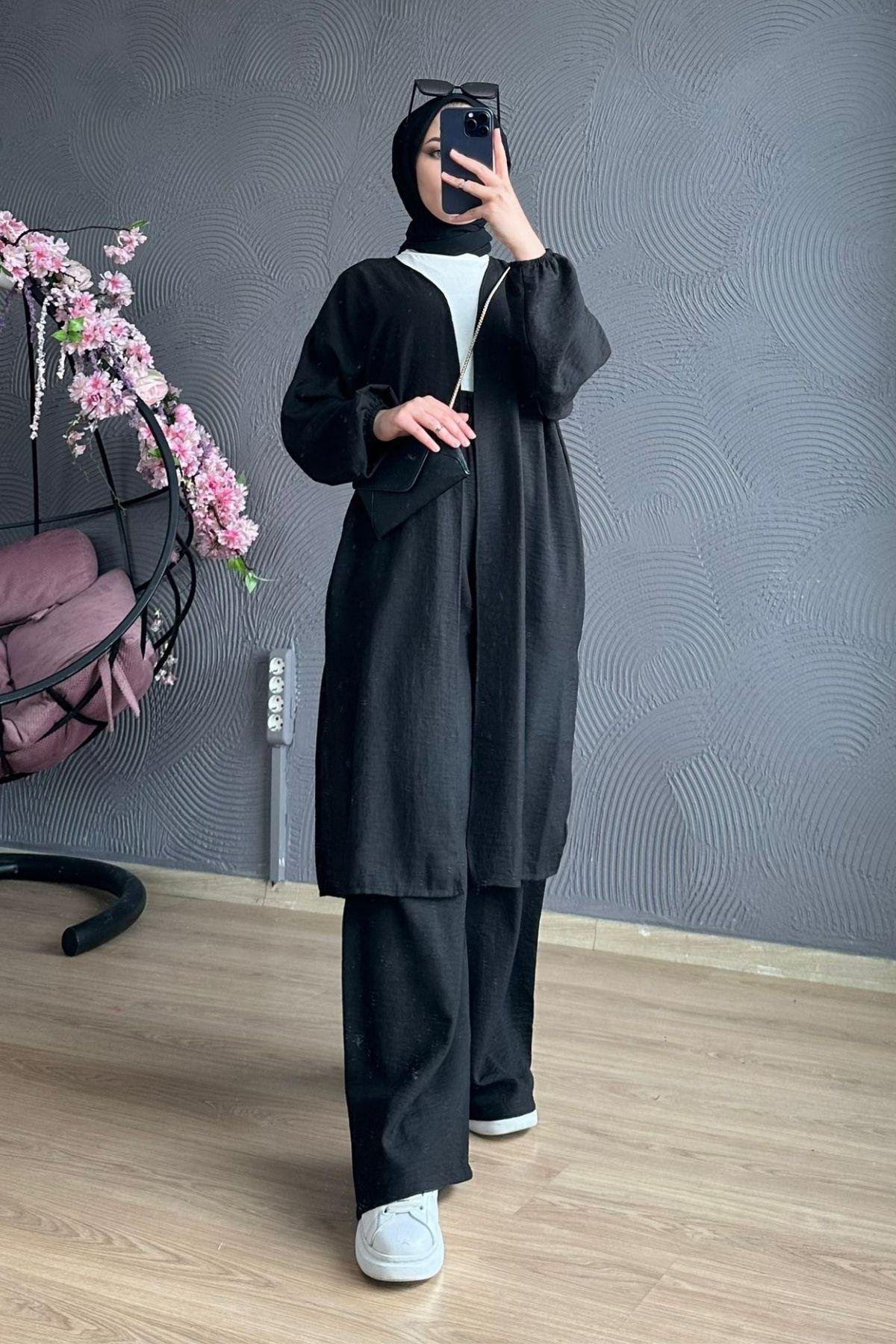 Eva Kimono Takım Siyah, Fiyatları 