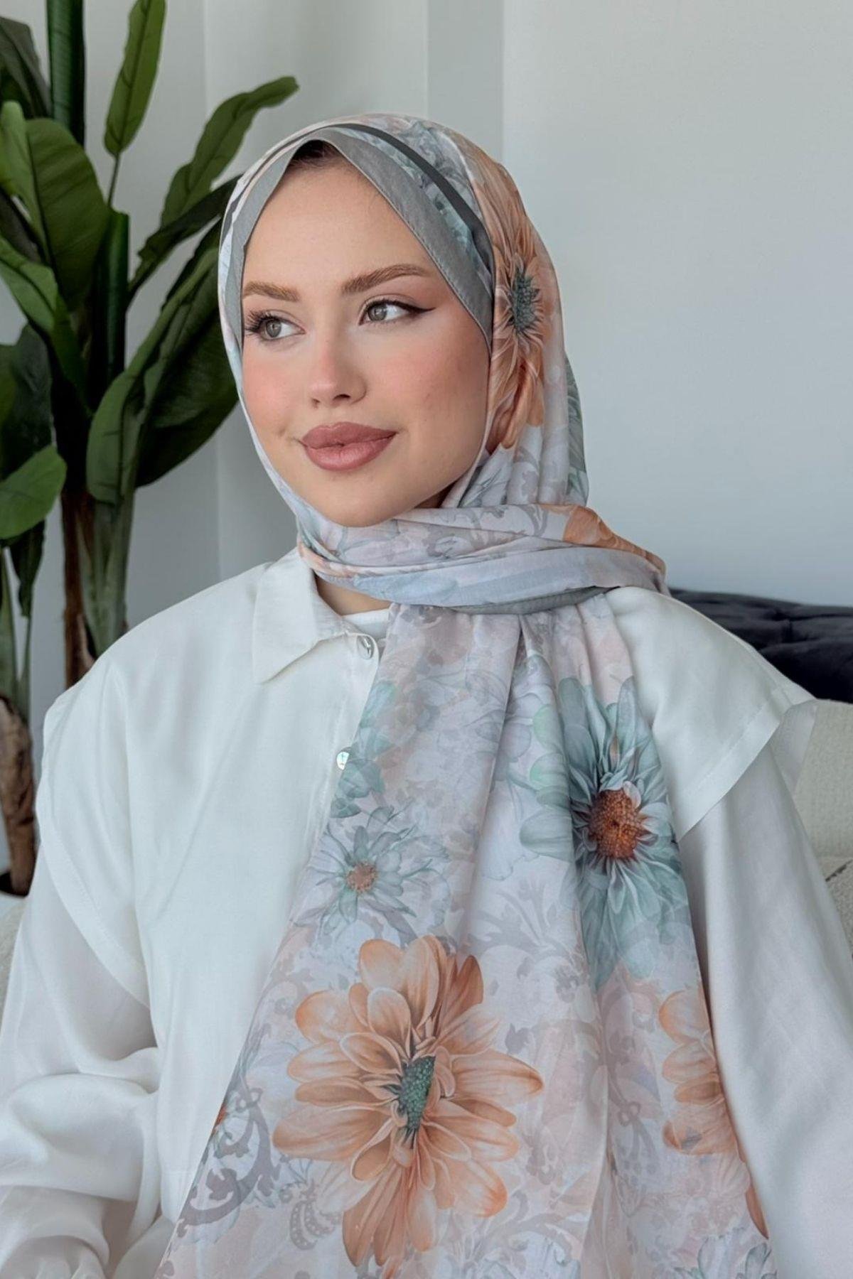 Evcen Dijital Şal Gri, Fiyatları Evcen Dijital Şal Gri- Haza Moda 