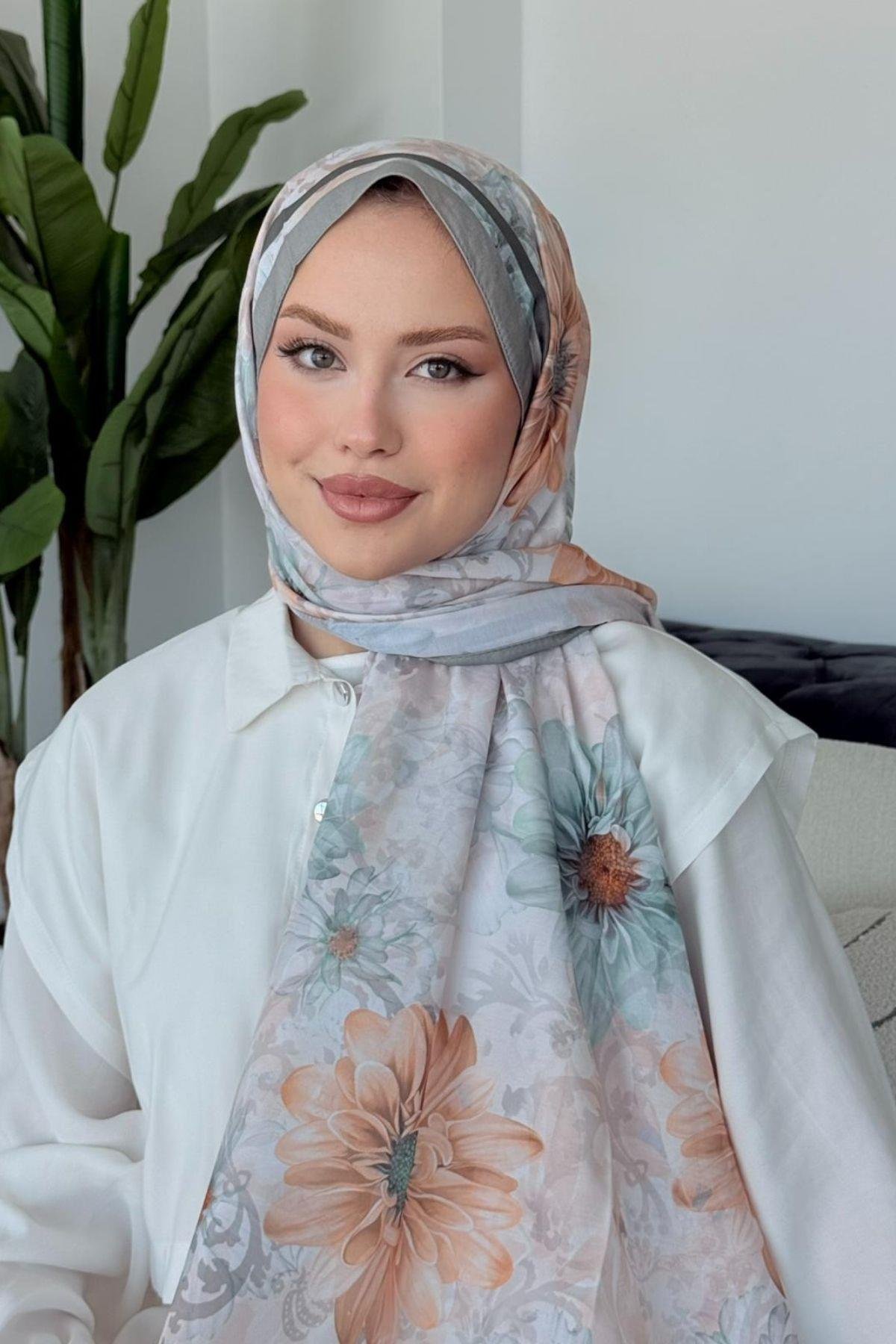 Evcen Dijital Şal Gri, Fiyatları Evcen Dijital Şal Gri- Haza Moda 