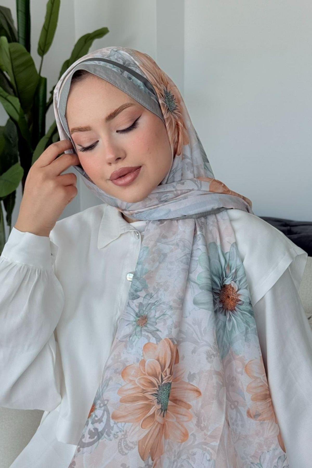 Evcen Dijital Şal Gri, Fiyatları Evcen Dijital Şal Gri- Haza Moda 