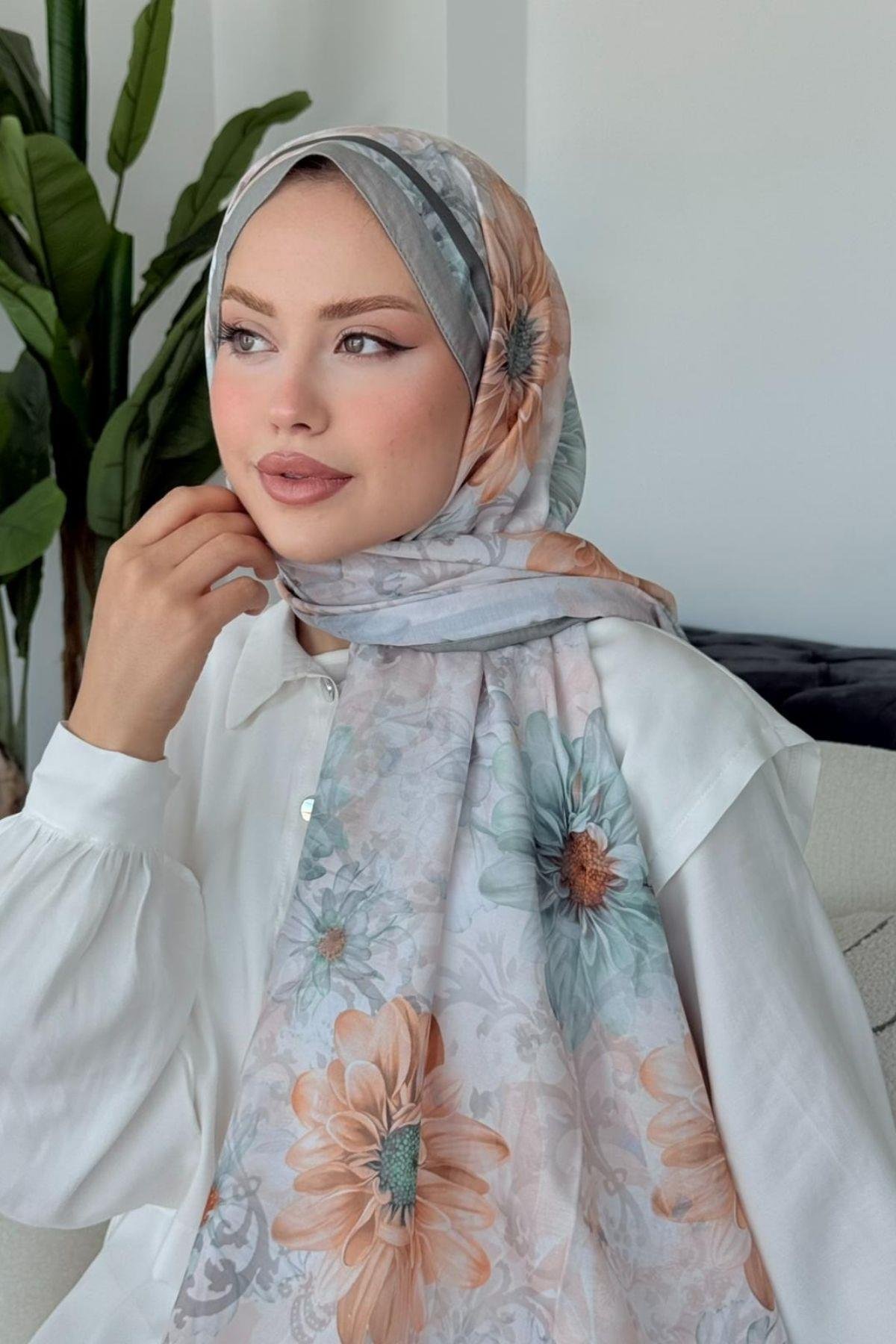 Evcen Dijital Şal Gri, Fiyatları Evcen Dijital Şal Gri- Haza Moda 