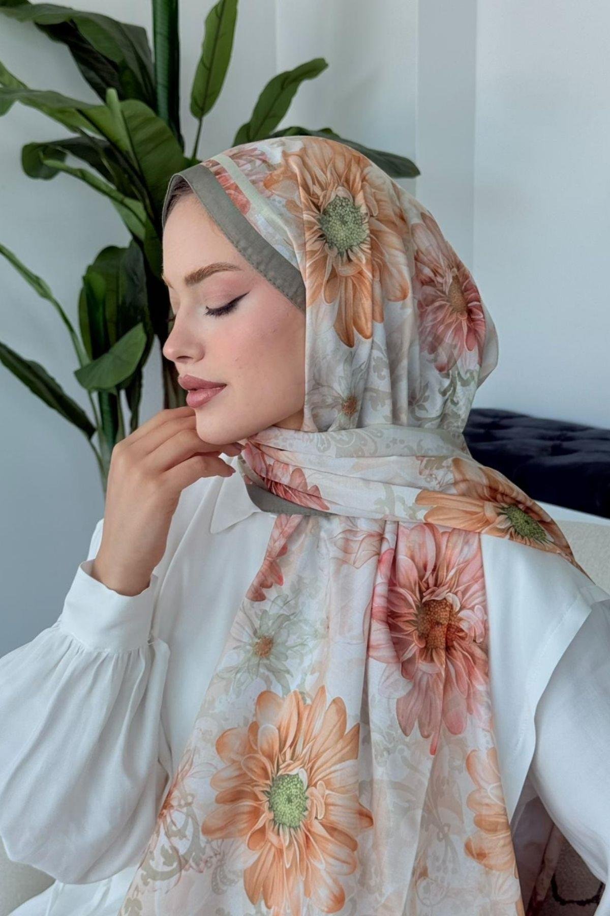 Evcen Dijital Şal Mint, Fiyatları Evcen Dijital Şal Mint- Haza Moda 