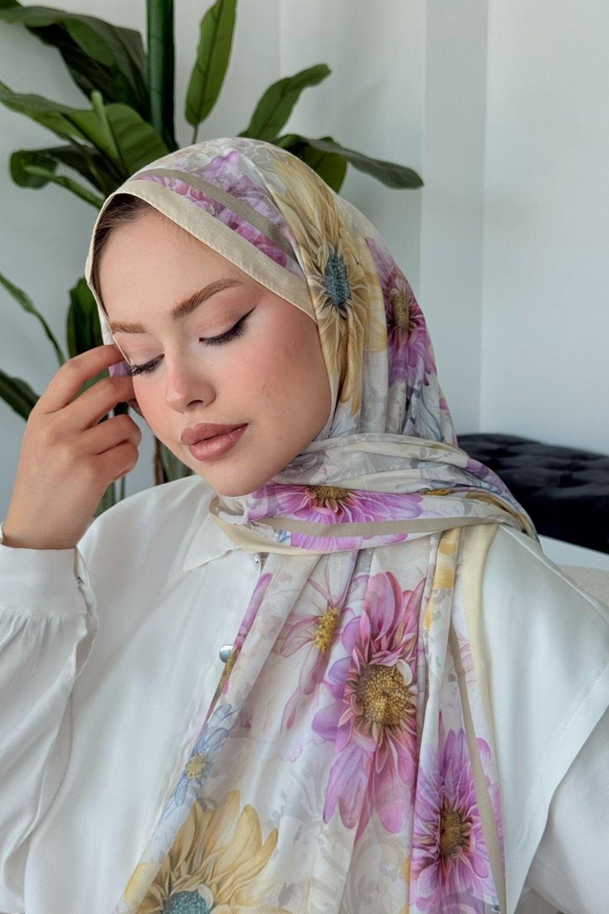 Evcen Dijital Şal Sarı, Fiyatları Evcen Dijital Şal Sarı- Haza Moda 