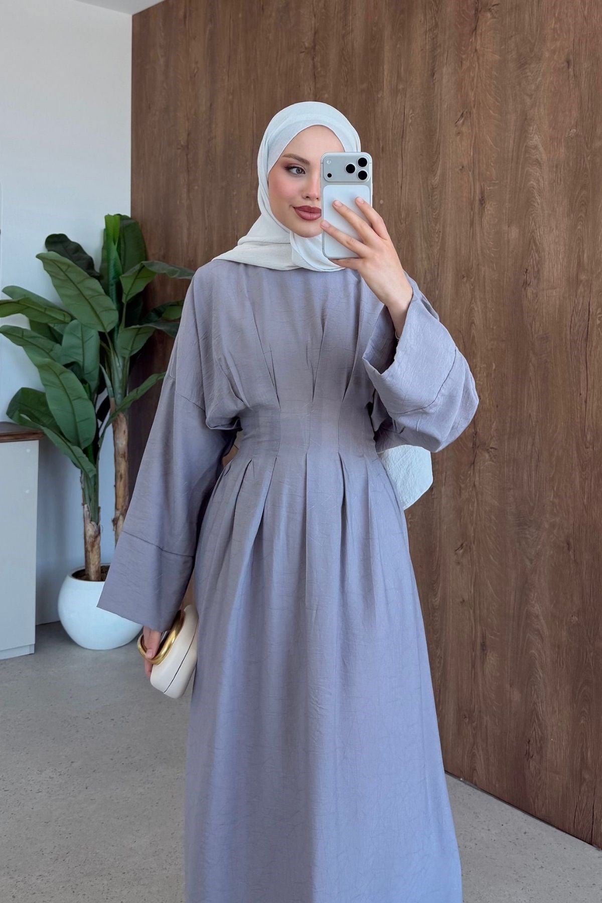 Eyfel Kuşaklı Elbise Gri, Fiyatları Eyfel Kuşaklı Elbise Gri- Haza Moda