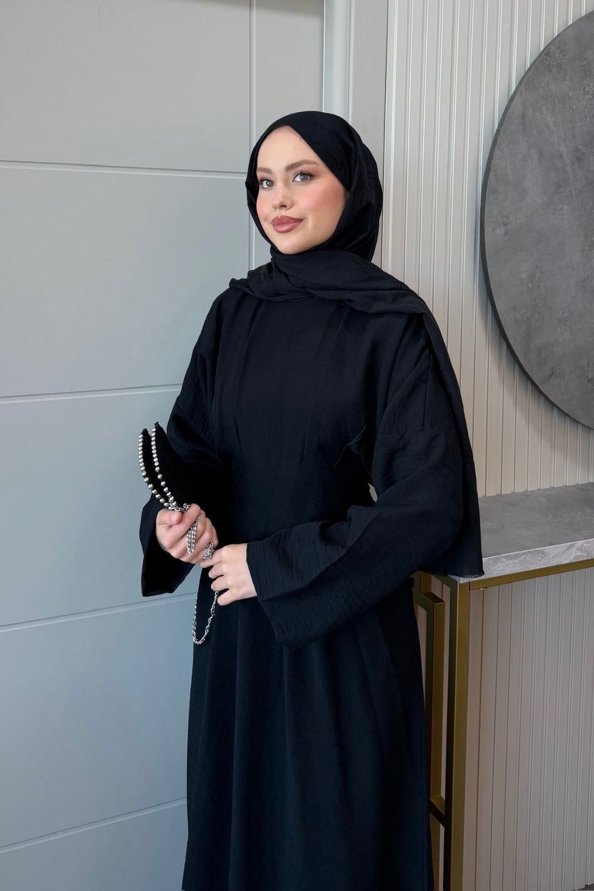 Eyfel Kuşaklı Elbise Siyah, Fiyatları Eyfel Kuşaklı Elbise Siyah- Haza Moda