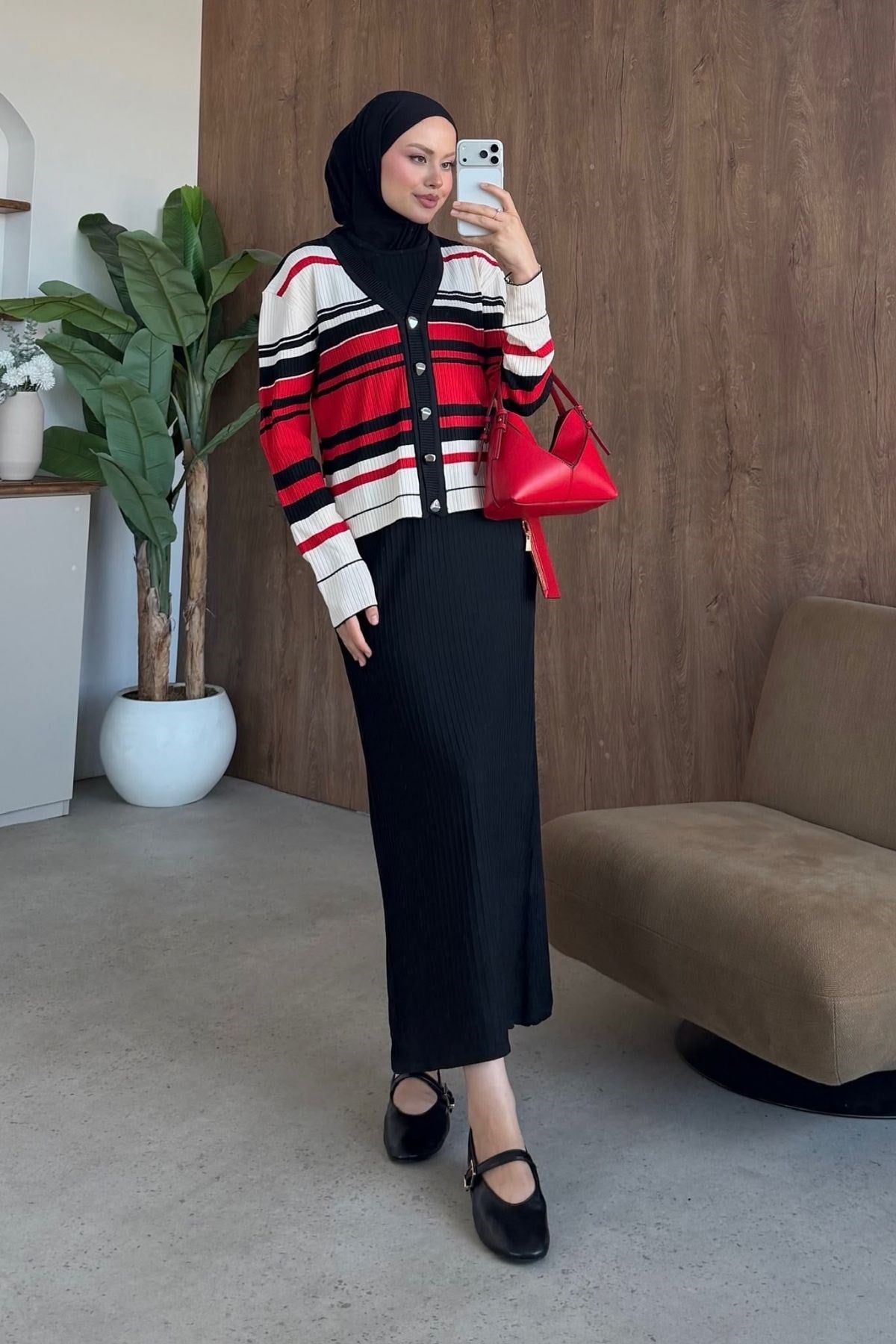 Falco Çizgili Takım Kırmızı, Fiyatları Falco Çizgili Takım Kırmızı| Haza Moda