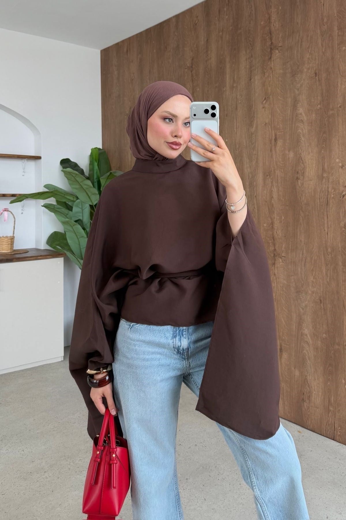 Fenti Pelerinli Bluz Kahve, Fiyatları 