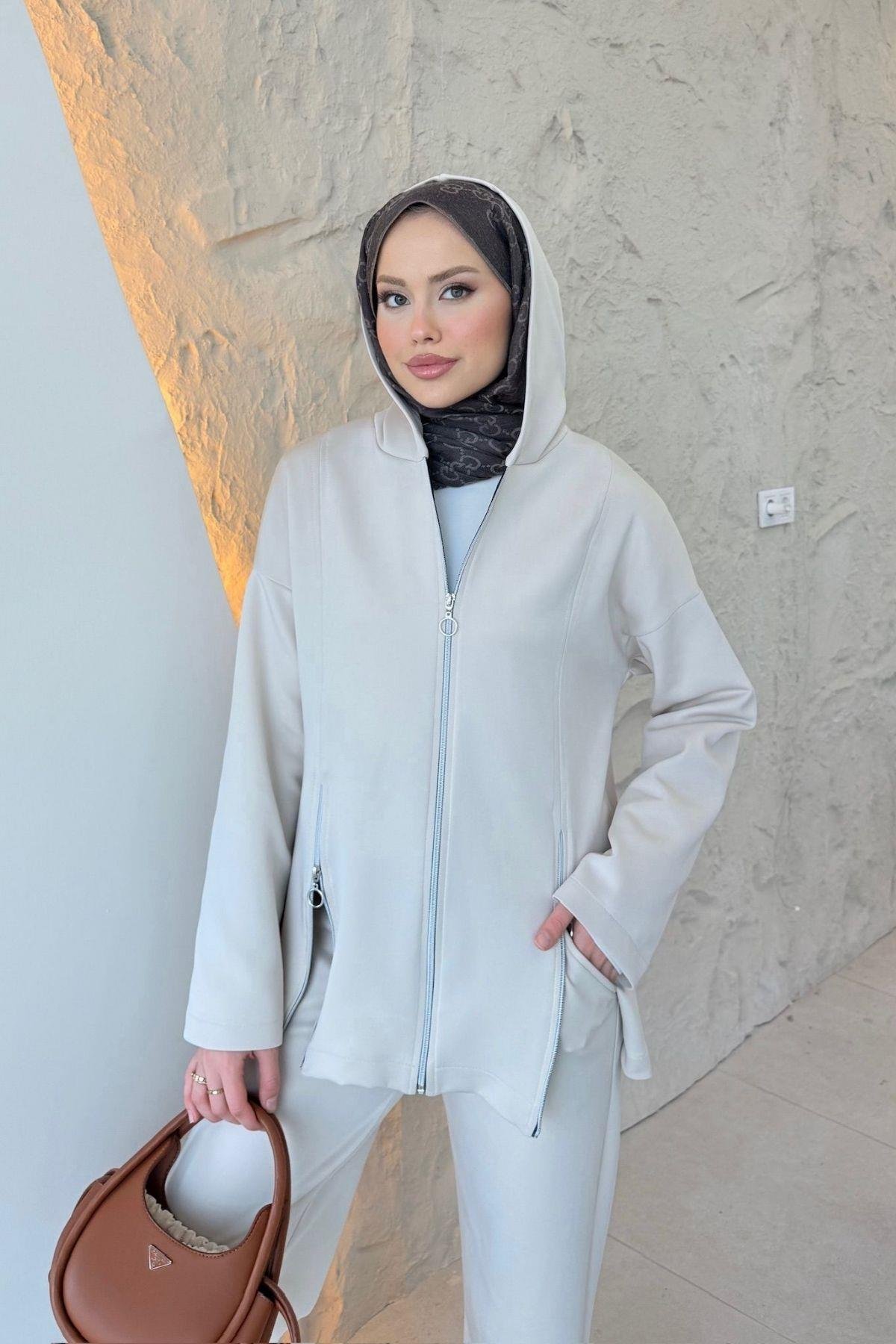 Fermuarlı Sucuba Takım Bej, Fiyatları 