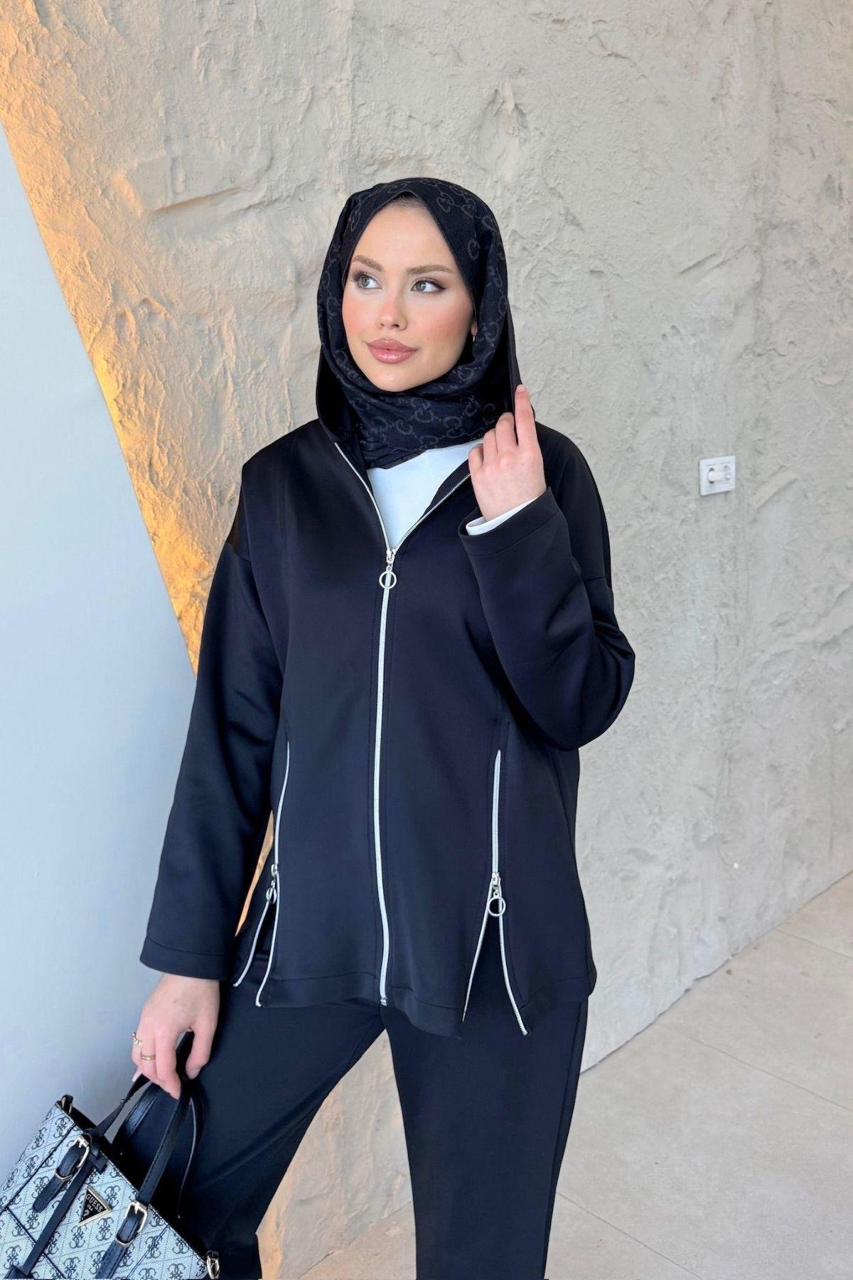 Fermuarlı Sucuba Takım Siyah, Fiyatları 