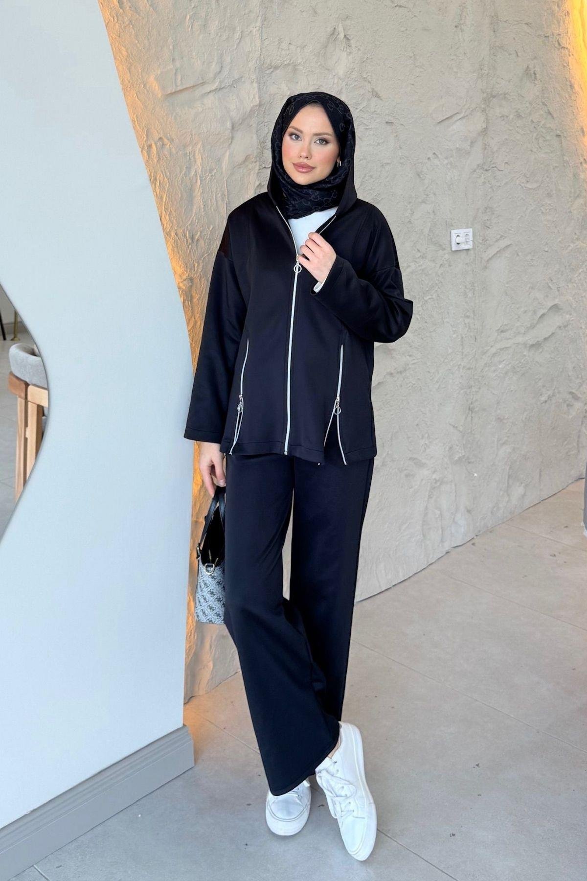 Fermuarlı Sucuba Takım Siyah, Fiyatları 