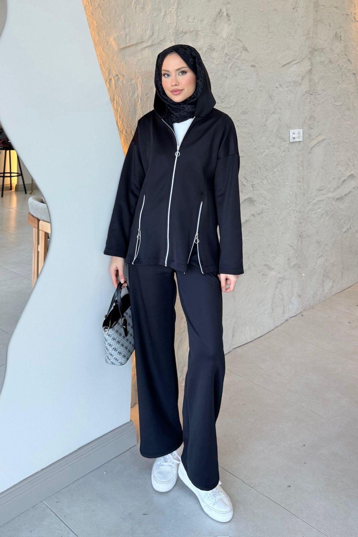 Fermuarlı Sucuba Takım Siyah, Fiyatları 