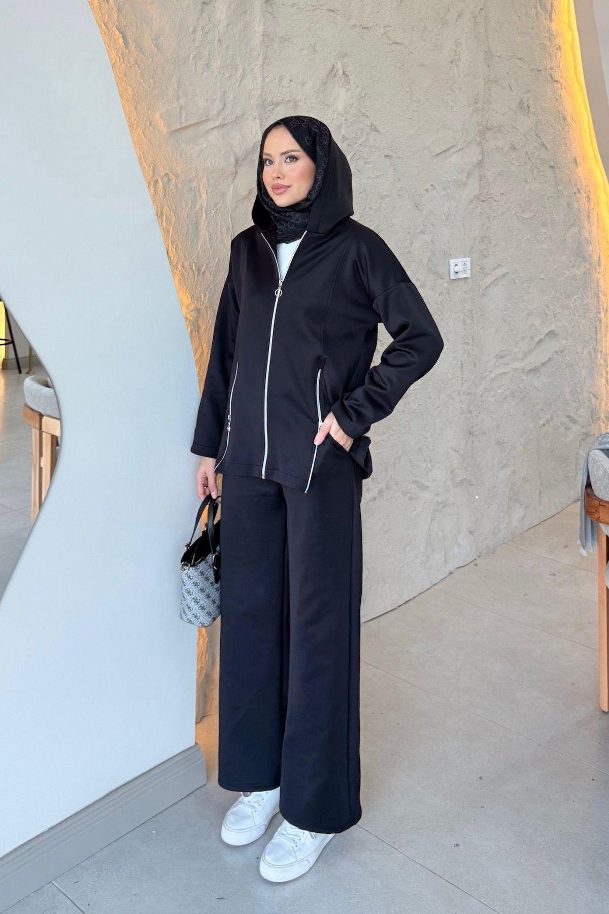 Fermuarlı Sucuba Takım Siyah, Fiyatları 