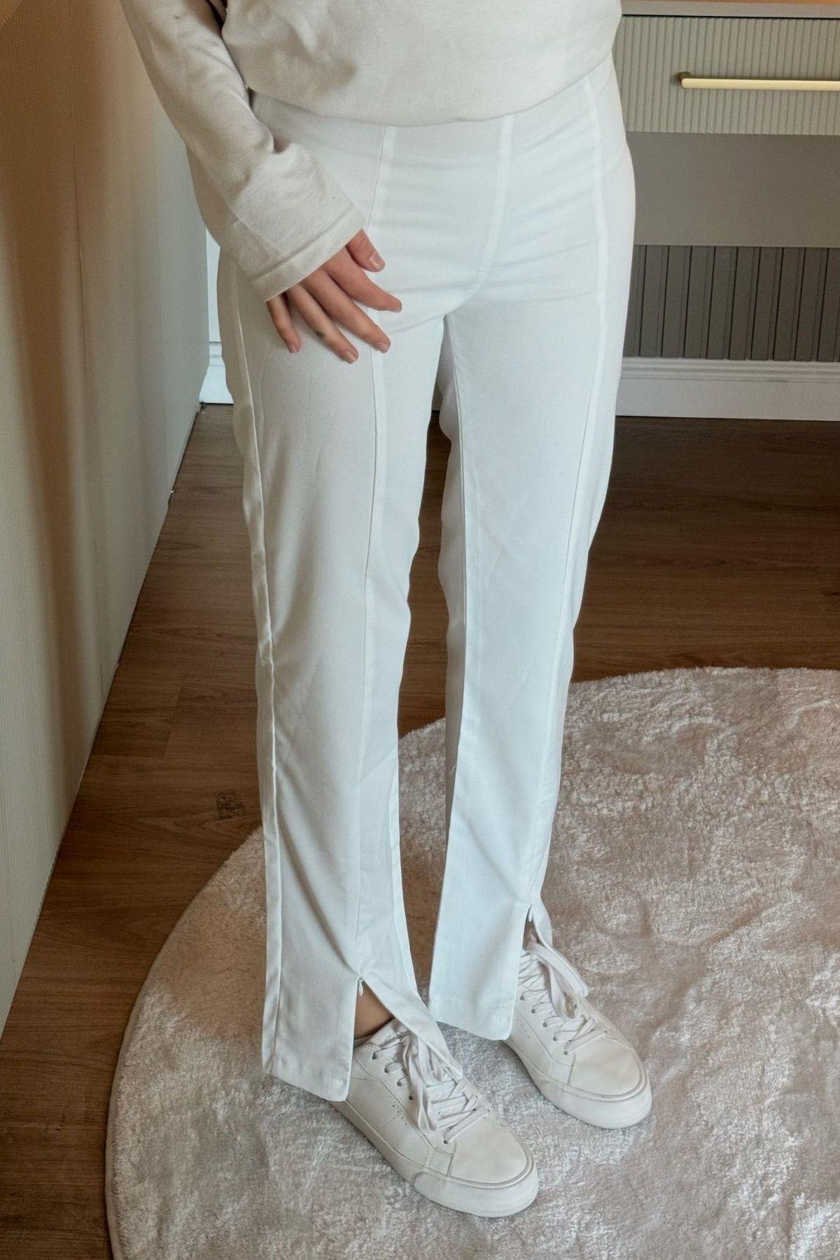 Fermuarlı Zra Pantolon Beyaz, Fiyatları 