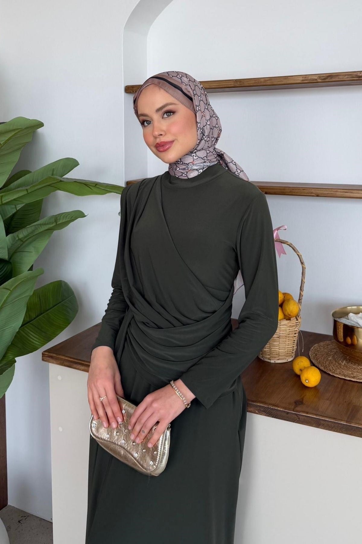 Feza Sandy Elbise Haki, Fiyatları Feza Sandy Elbise Haki | Haza Moda