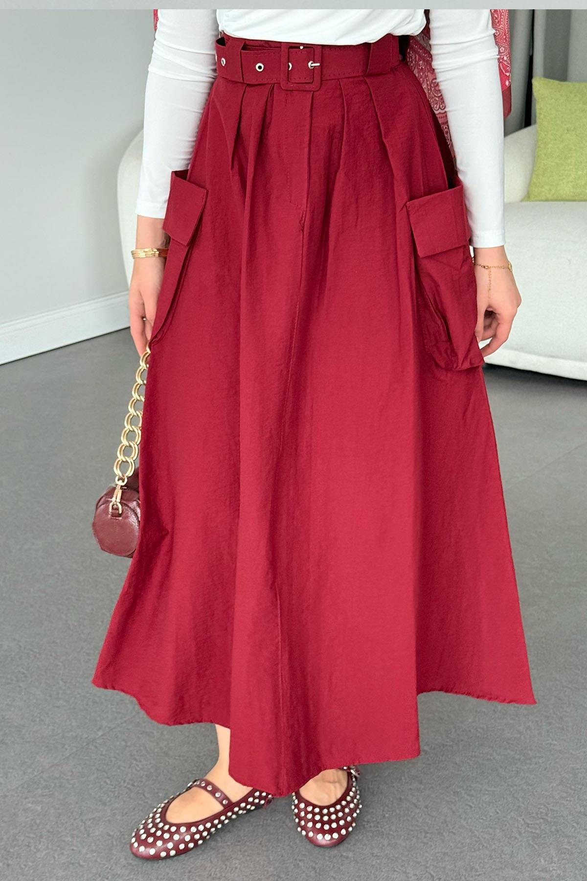 Fino Cepli Etek Bordo, Fiyatları Fino Cepli Etek Bordo