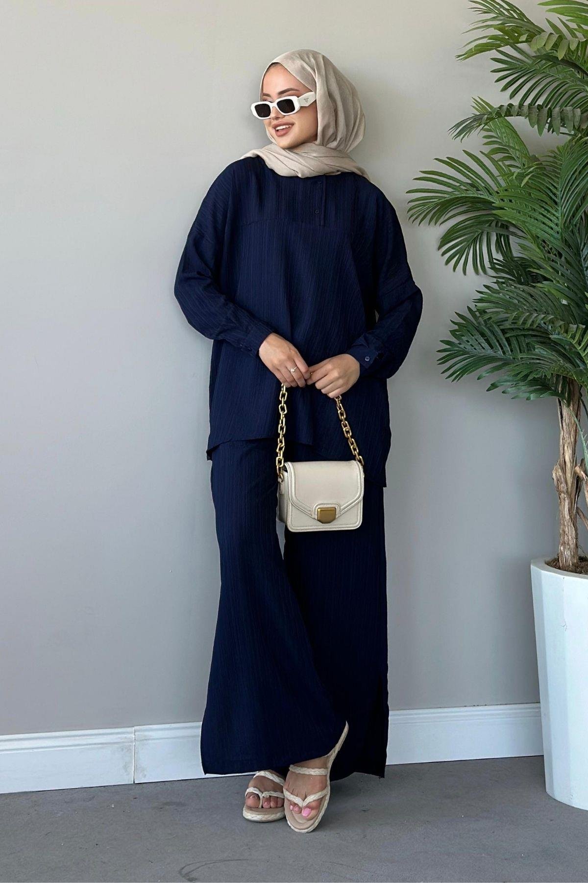 Flowers Takım Lacivert, Fiyatları 