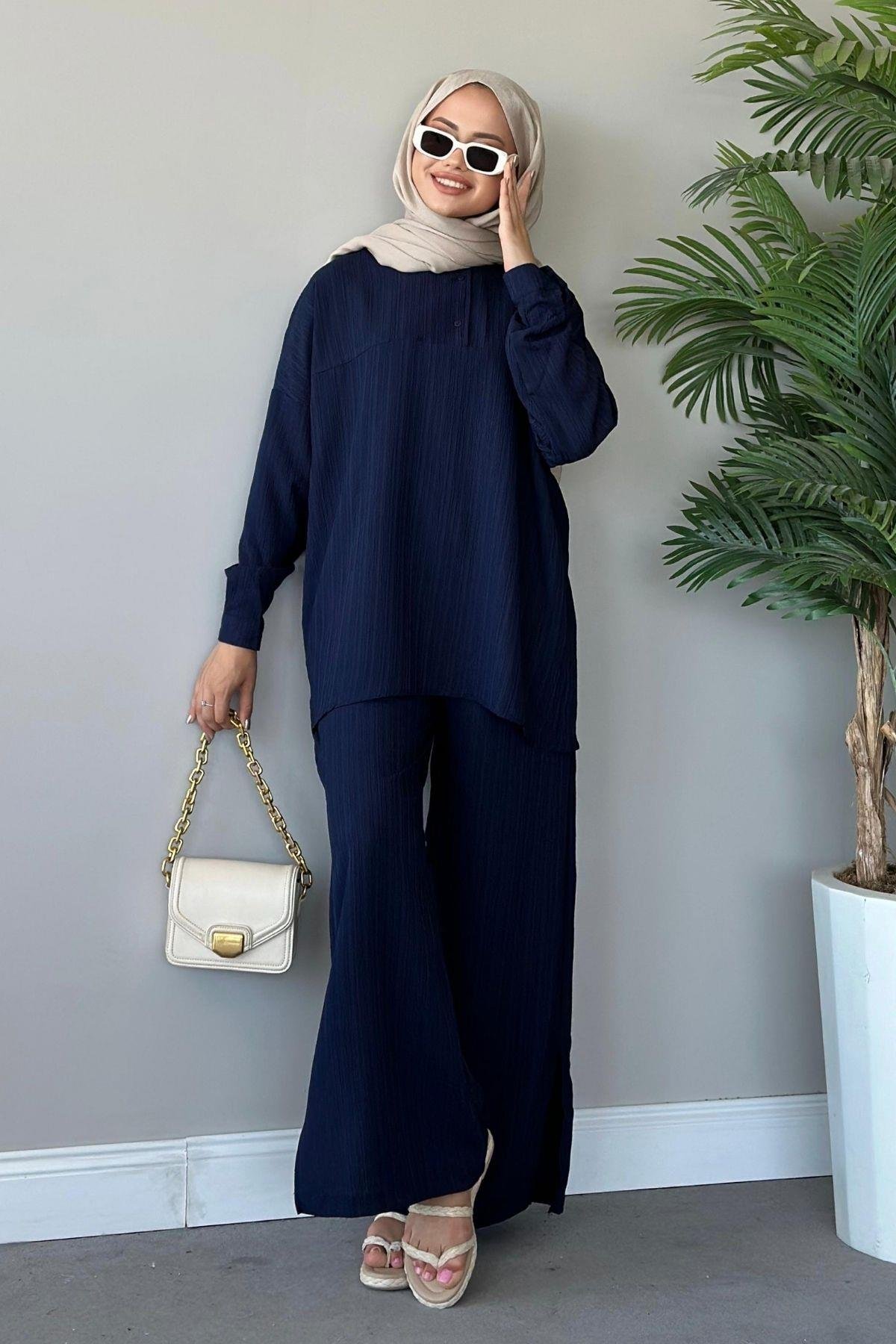 Flowers Takım Lacivert, Fiyatları 