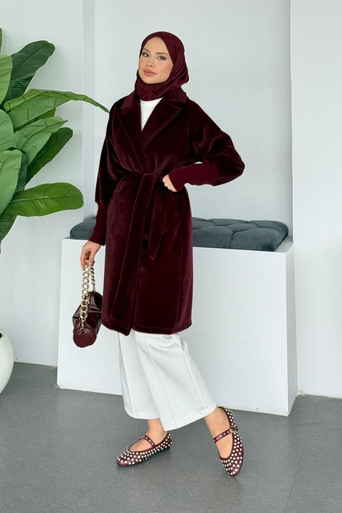 Fox Tay Tüylü Kap Bordo, Fiyatları 