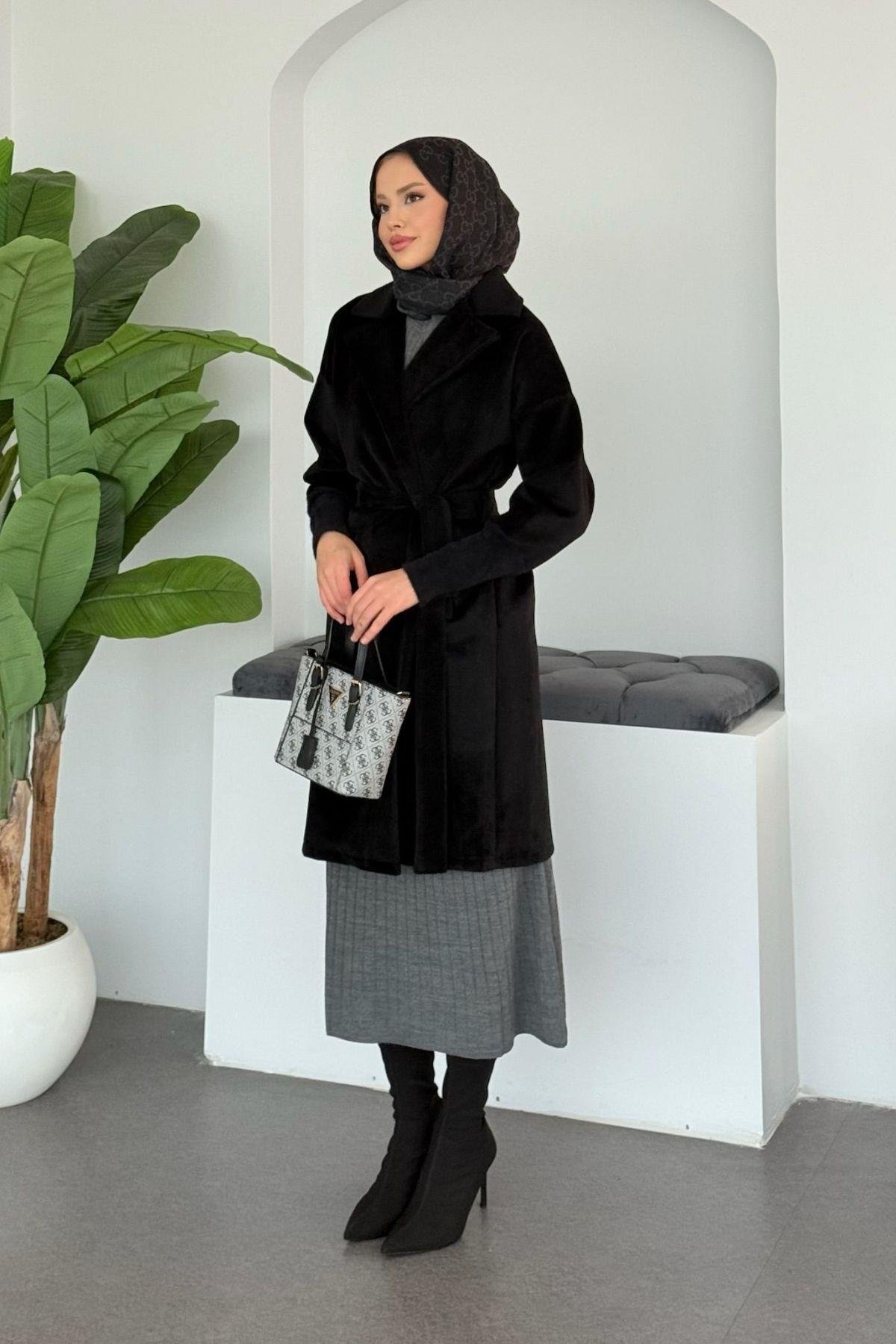 Fox Tay Tüylü Kap Siyah, Fiyatları 