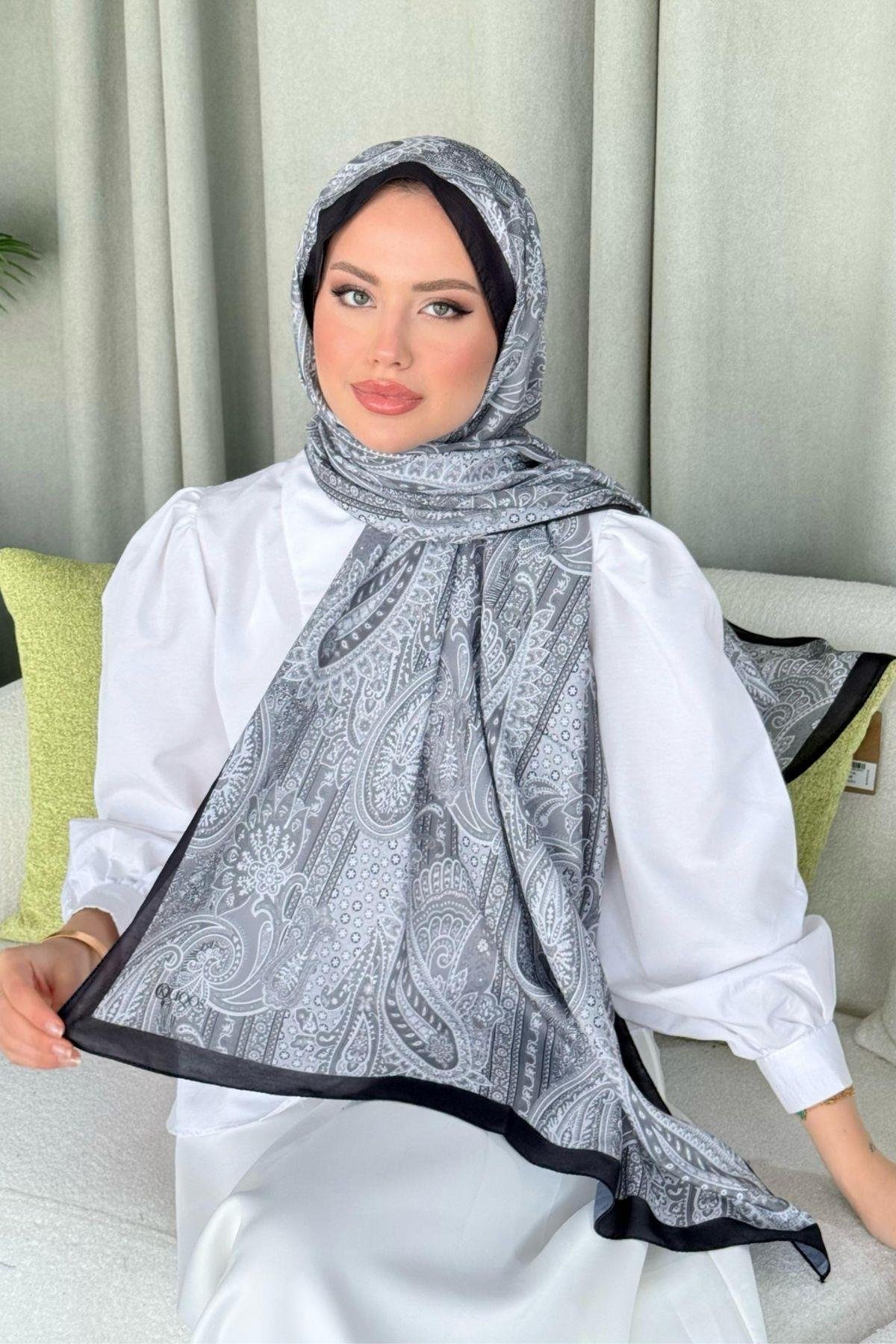 Gasta Dijital Etnik Desen Şal Gri, Fiyatları 