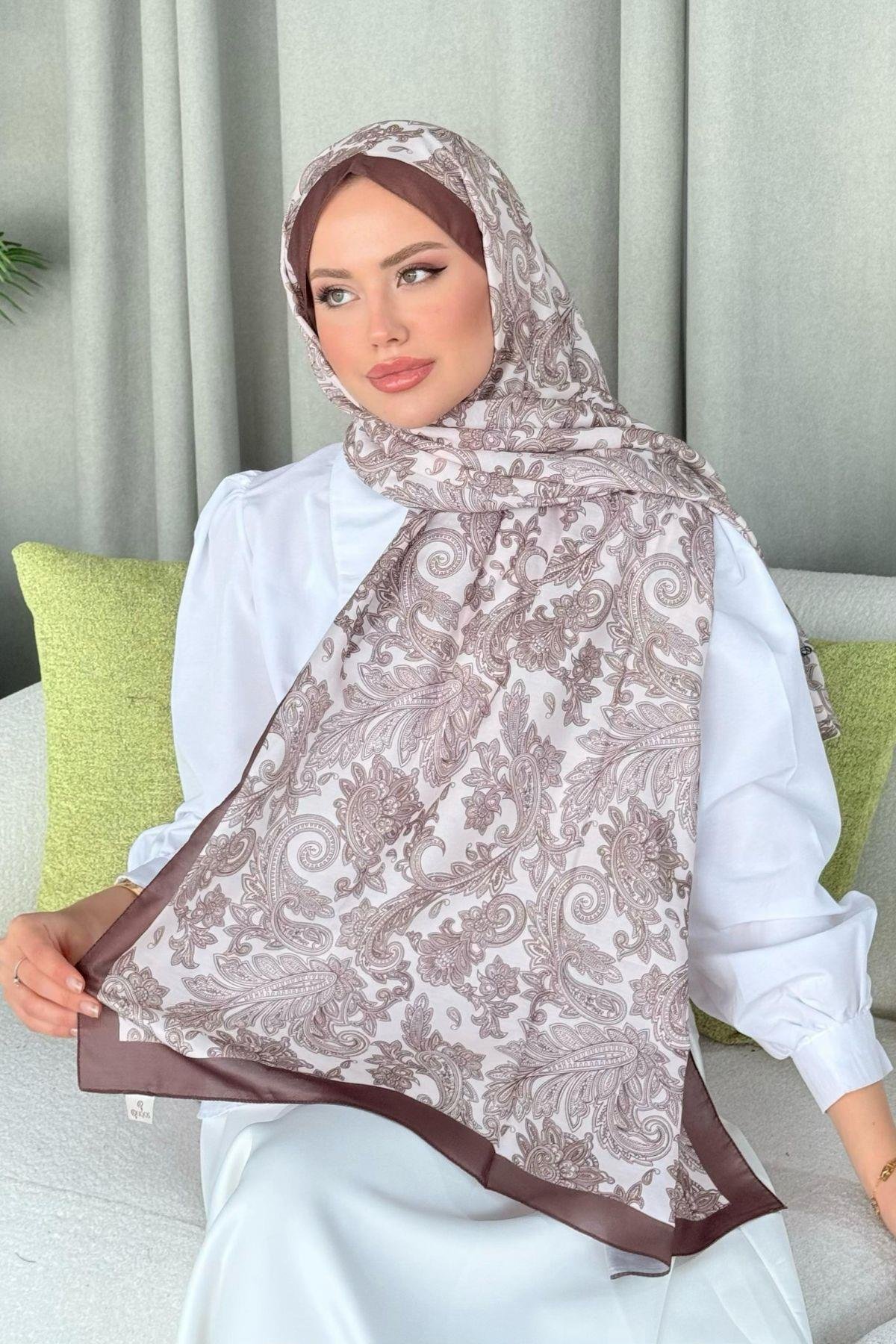 Gasta Dijital Etnik Desen Şal Kahve, Fiyatları 