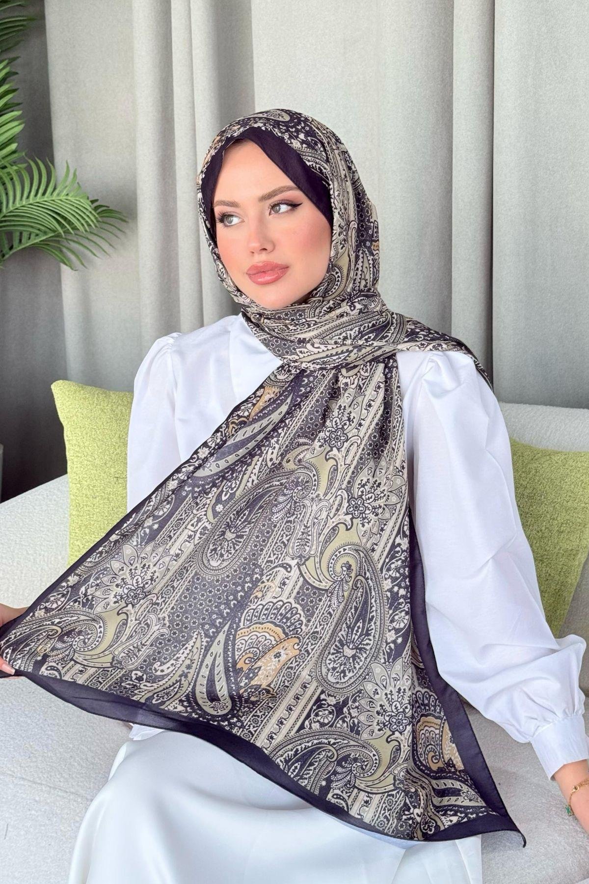 Gasta Dijital Etnik Desen Şal Sarı, Fiyatları 