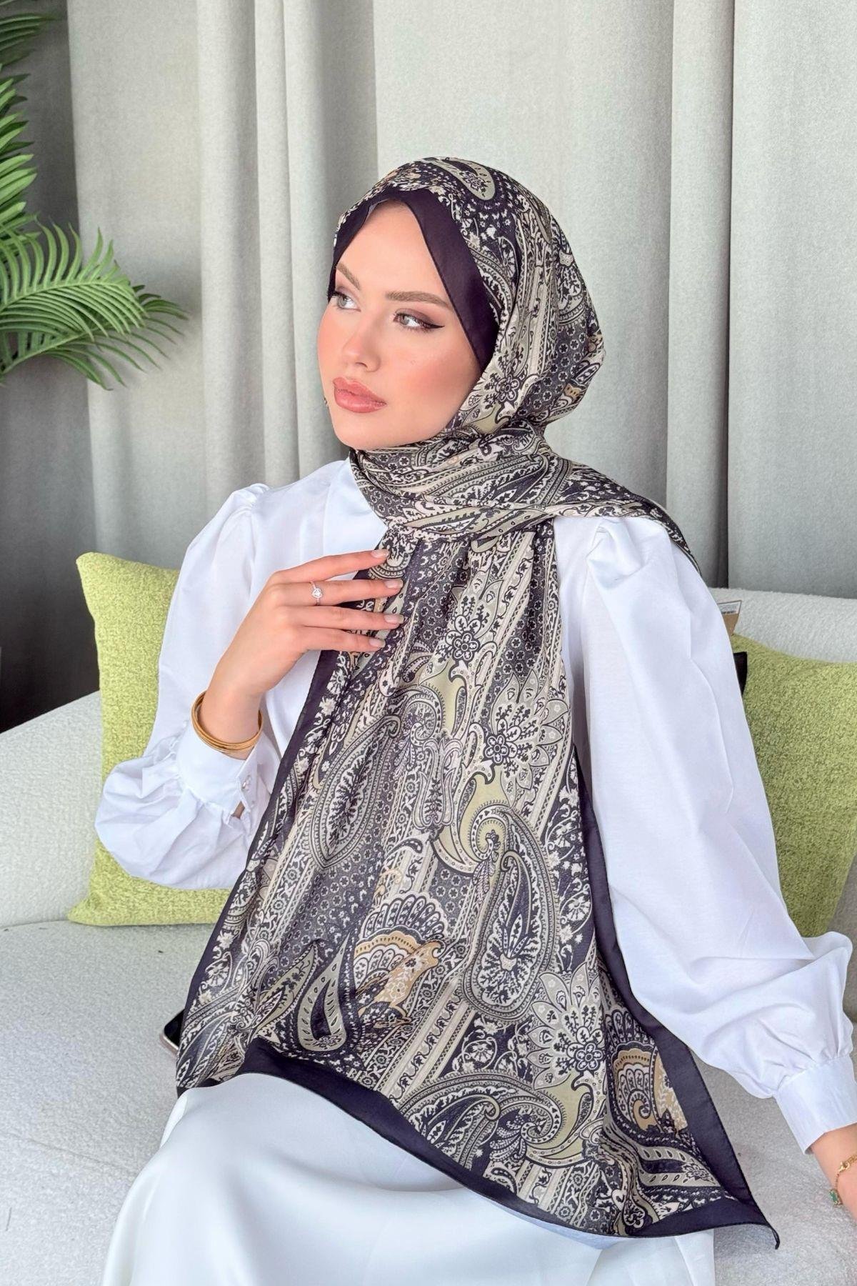 Gasta Dijital Etnik Desen Şal Sarı, Fiyatları 