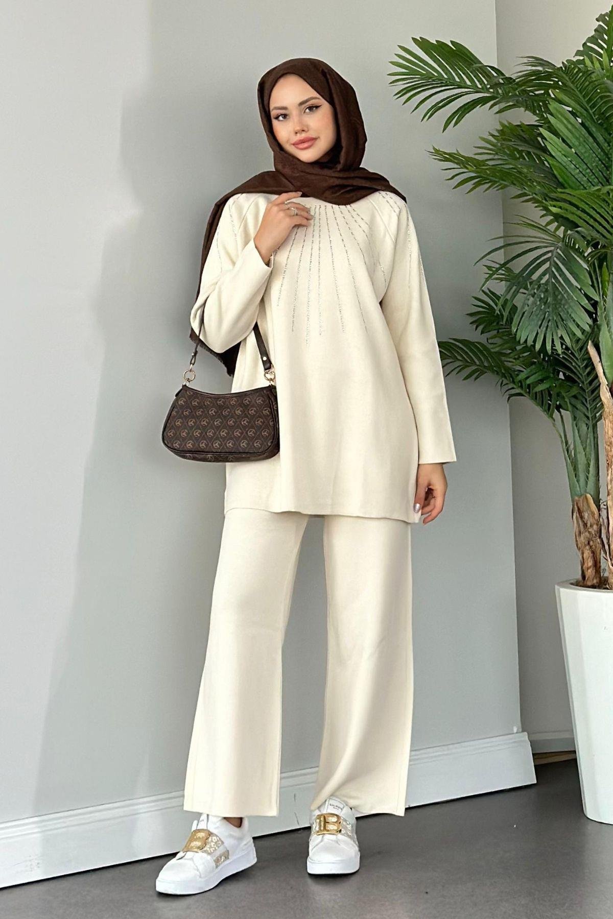 Glow Triko Takım Ekru, Fiyatları 