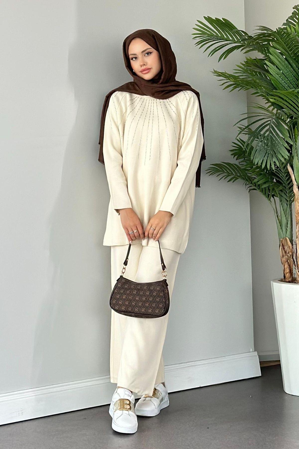 Glow Triko Takım Ekru, Fiyatları 