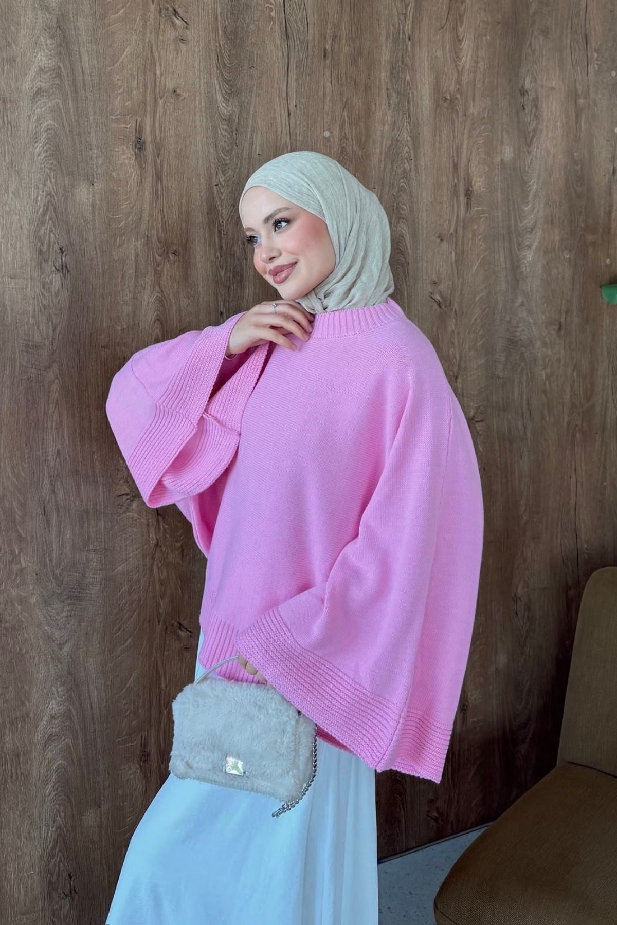 Golden Geniş Kol Kazak Pembe, Fiyatları 