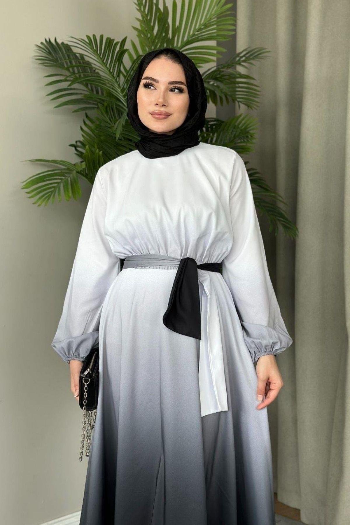 Gölge Desenli Elbise Siyah, Fiyatları 