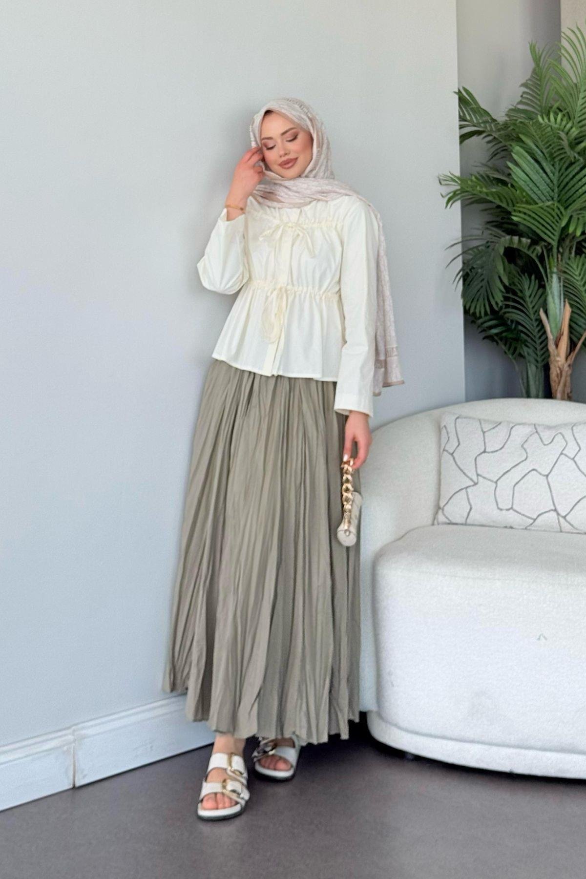 Goya Bluz Ekru, Fiyatları Goya Bluz Ekru- Haza Moda 