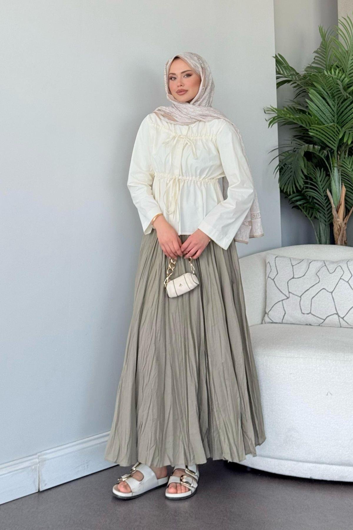 Goya Bluz Ekru, Fiyatları Goya Bluz Ekru- Haza Moda 