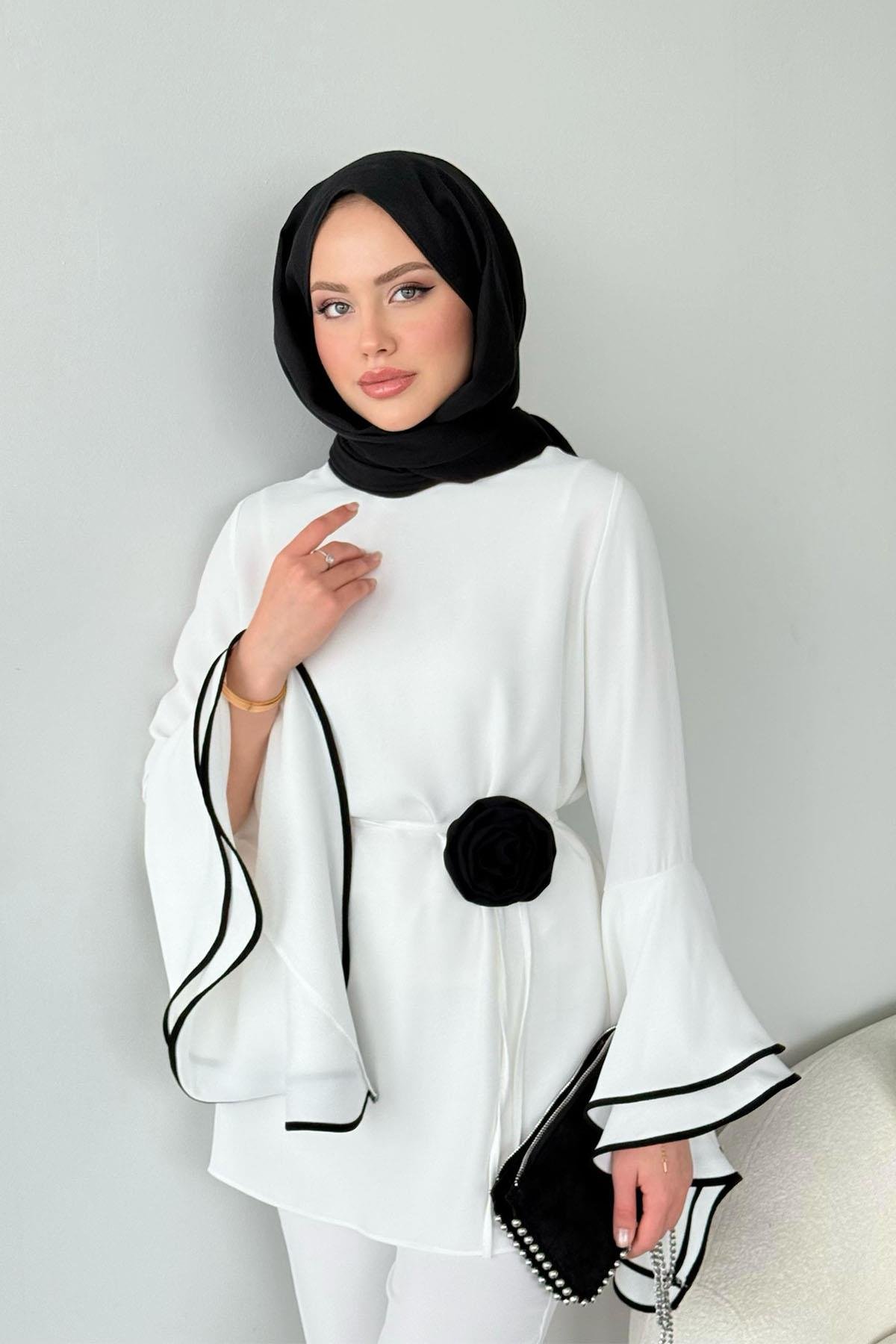 Gülbahar Takım Beyaz, Fiyatları Gülbahar Takım Beyaz- Haza Moda 