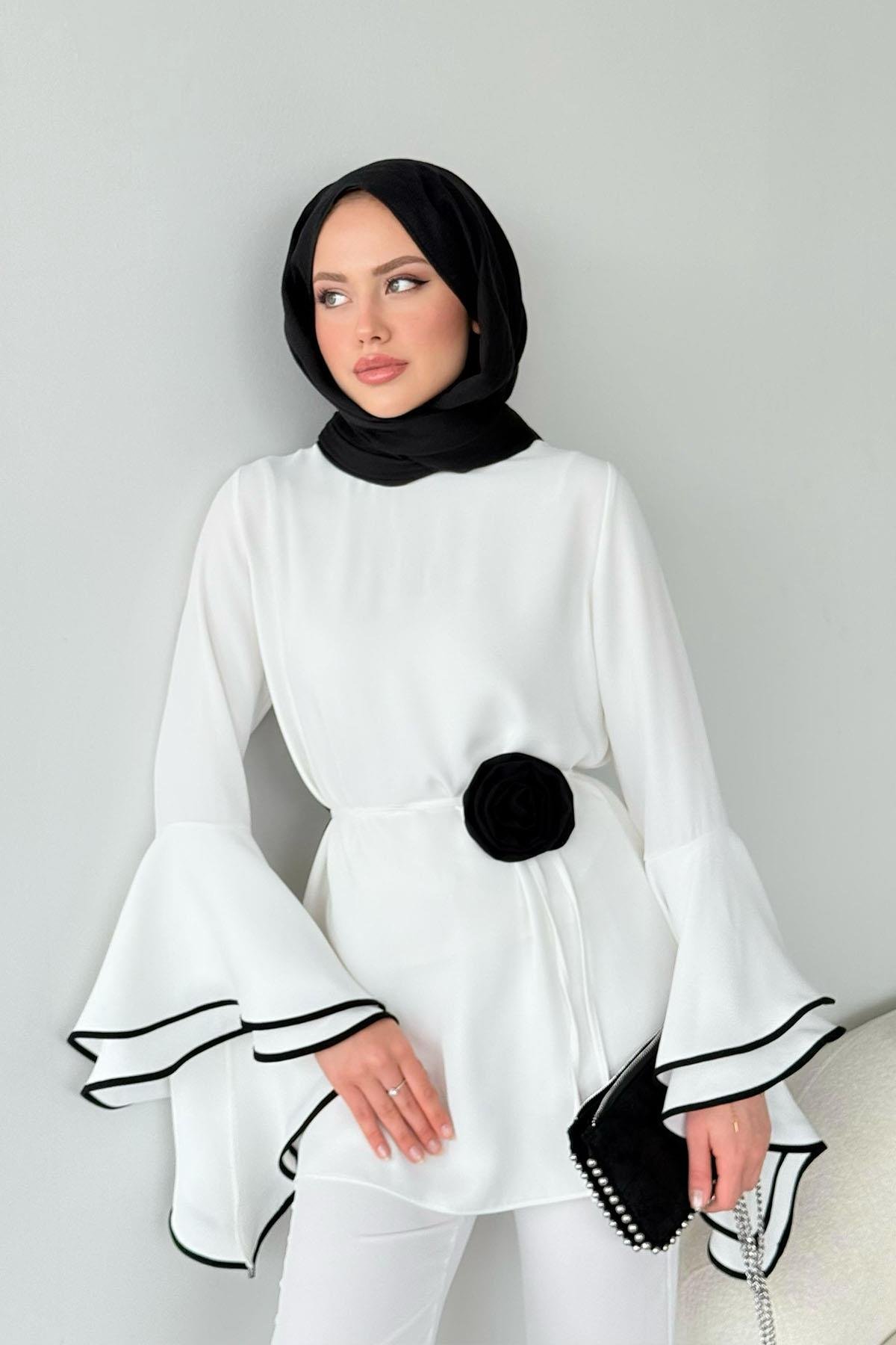 Gülbahar Takım Beyaz, Fiyatları Gülbahar Takım Beyaz- Haza Moda 