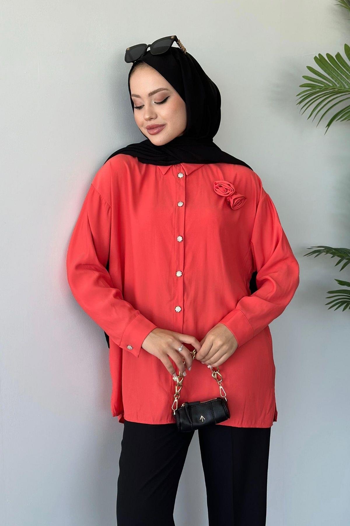 Gülsüm Gömlek Turuncu, Fiyatları 