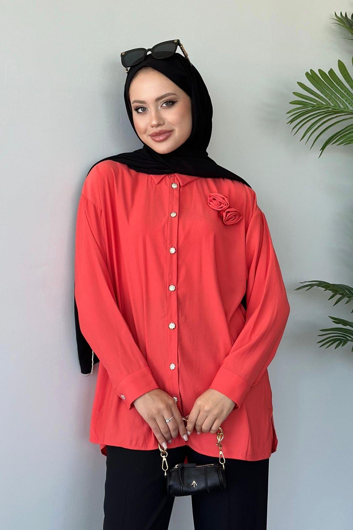 Gülsüm Gömlek Turuncu, Fiyatları 