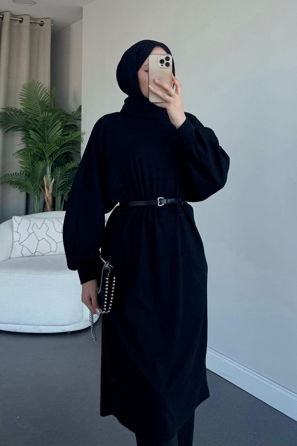 Hadra Kemerli Tunik Siyah, Fiyatları 