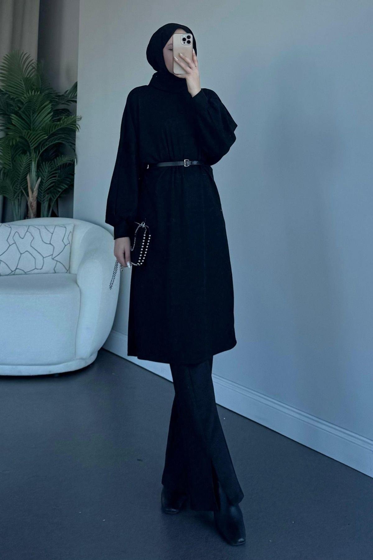 Hadra Kemerli Tunik Siyah, Fiyatları 