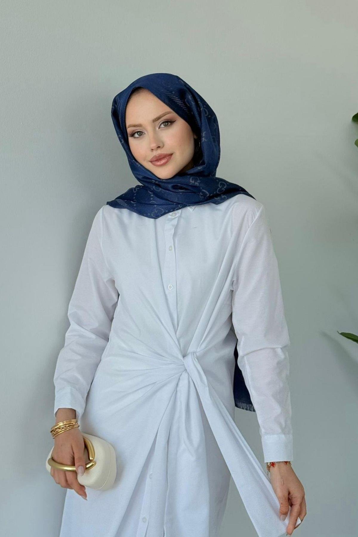 Happy Bağlamalı Elbise BEYAZ, Fiyatları Happy Bağlamalı Elbise BEYAZ- Haza Moda