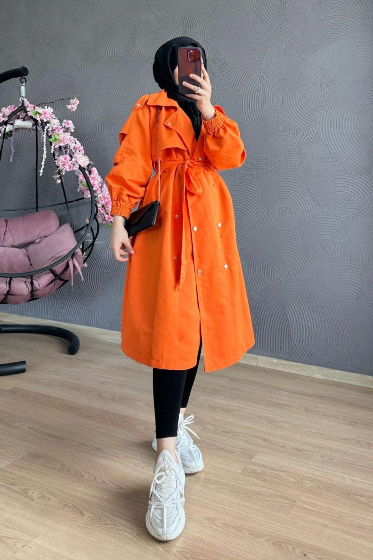 Hazan Trençkot Turuncu, Fiyatları 